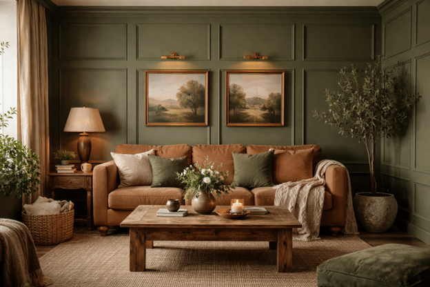 Earthy Greens: Bringing Nature Indoors