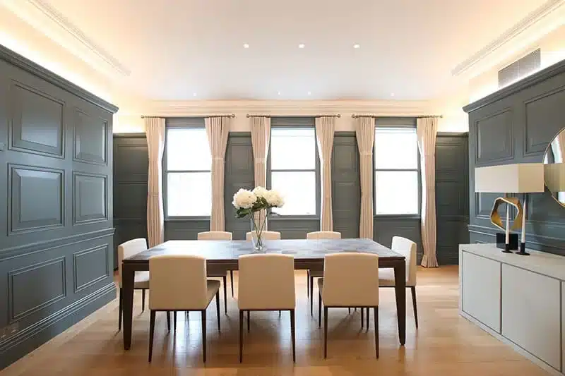 Full refurbishment of flat in Mayfair by PEBS a building company in London